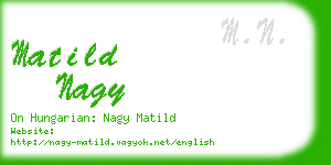 matild nagy business card